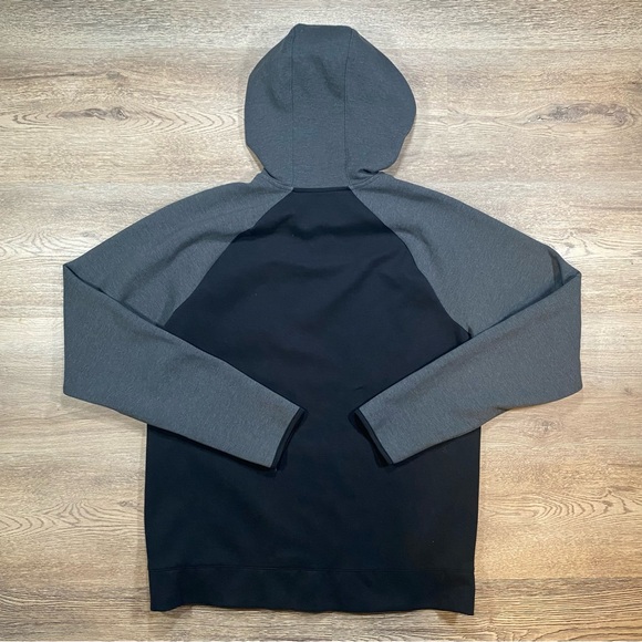 Old Navy Active Zip-up Hoodie Men's Large Black Cream Go-Dry Chest Pockets - Picture 11 of 13